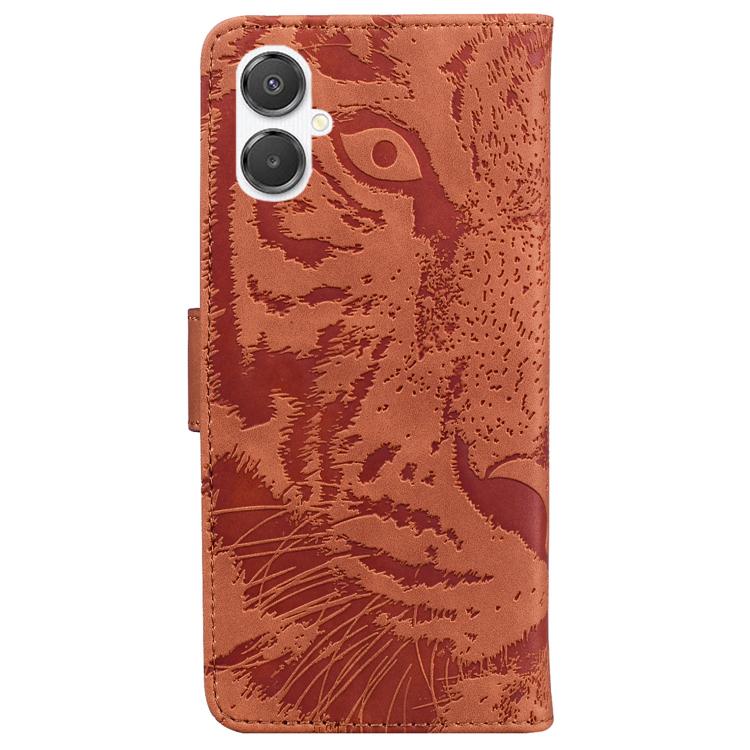 For Samsung Galaxy A25 5G / A25e JP Edition Tiger Embossing Pattern Flip Leather Phone Case