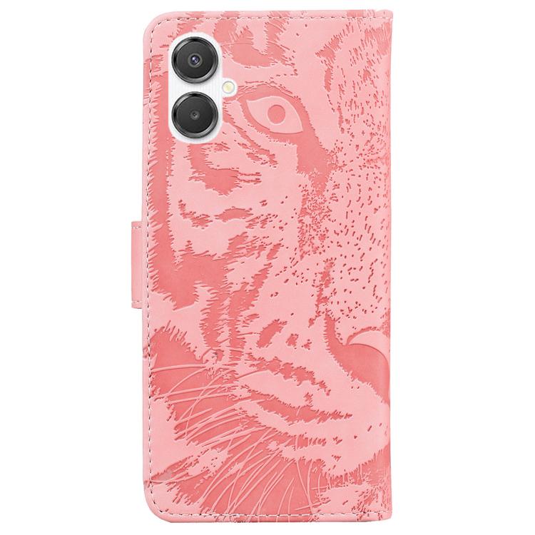 For Samsung Galaxy A25 5G / A25e JP Edition Tiger Embossing Pattern Flip Leather Phone Case
