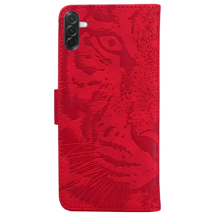For Samsung Galaxy A57 5G Tiger Embossing Pattern Flip Leather Phone Case