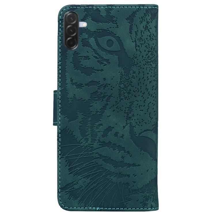 For Samsung Galaxy A57 5G Tiger Embossing Pattern Flip Leather Phone Case