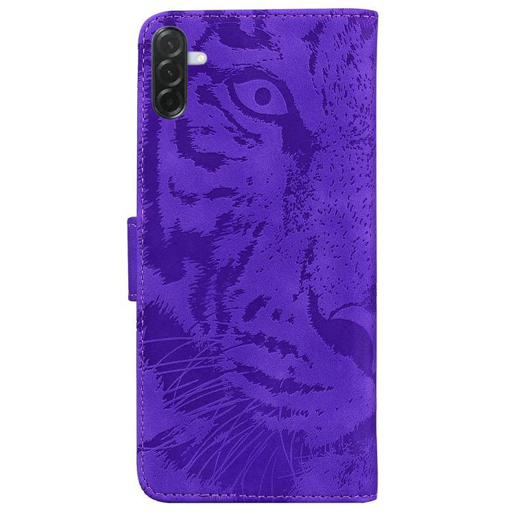 For Samsung Galaxy A57 5G Tiger Embossing Pattern Flip Leather Phone Case