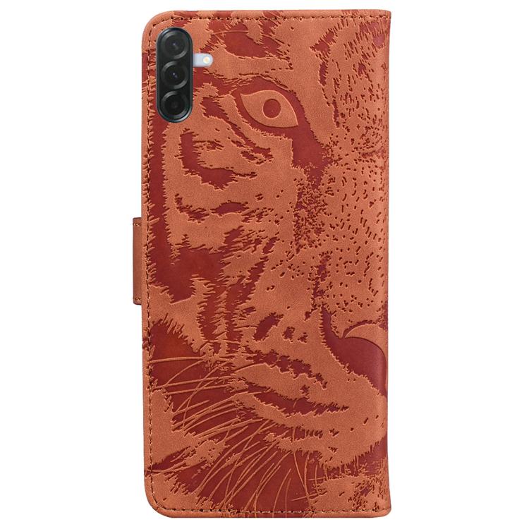 For Samsung Galaxy A57 5G Tiger Embossing Pattern Flip Leather Phone Case