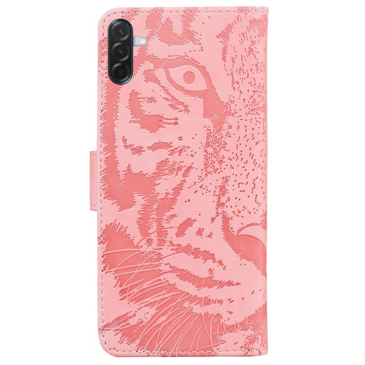 For Samsung Galaxy A57 5G Tiger Embossing Pattern Flip Leather Phone Case