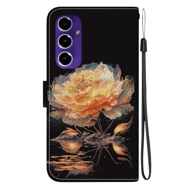 For Galaxy A16 5G Crystal Texture Colored Drawing Leather Phone Case