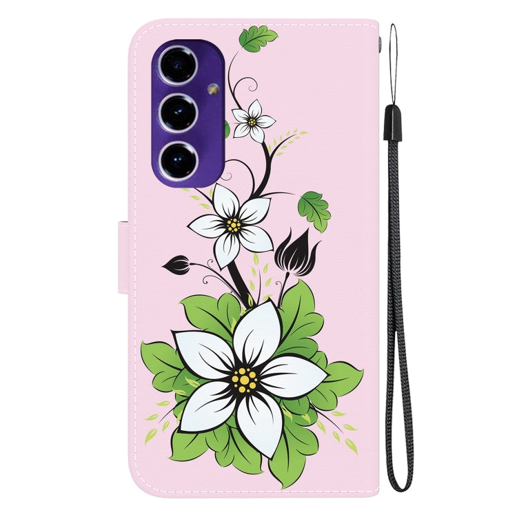 For Galaxy A16 5G Crystal Texture Colored Drawing Leather Phone Case