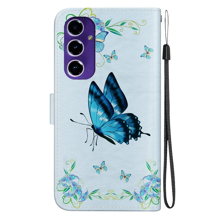 For Galaxy A16 5G Crystal Texture Colored Drawing Leather Phone Case