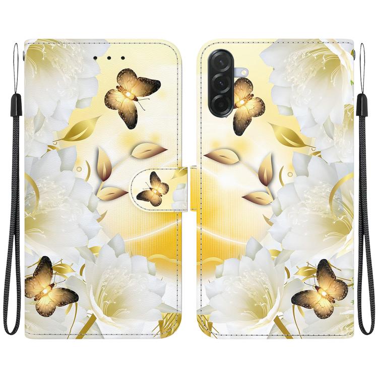 For Galaxy A57 5G Crystal Texture Colored Drawing Leather Phone Case