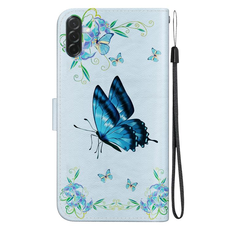 For Galaxy A57 5G Crystal Texture Colored Drawing Leather Phone Case