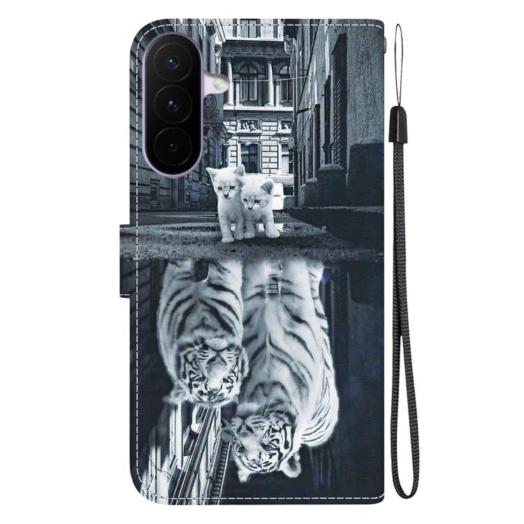 For Galaxy A27 5G Crystal Texture Colored Drawing Leather Phone Case