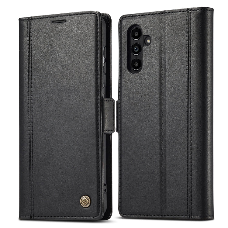 For Samsung Galaxy S24 FE 5G LC.IMEEKE Skin-friendly Card Slots Leather Phone Case