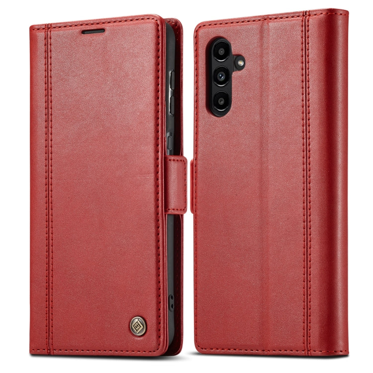 For Samsung Galaxy S24 FE 5G LC.IMEEKE Skin-friendly Card Slots Leather Phone Case