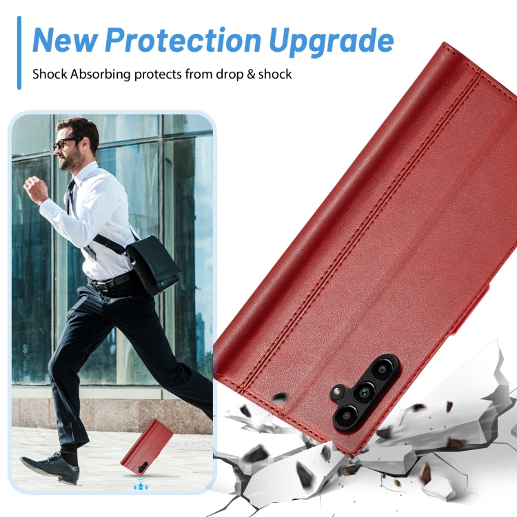 For Samsung Galaxy S24 FE 5G LC.IMEEKE Skin-friendly Card Slots Leather Phone Case