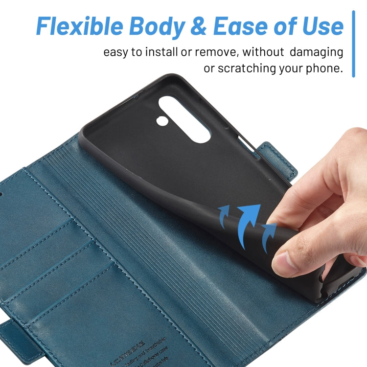 For Samsung Galaxy S24 FE 5G LC.IMEEKE Skin-friendly Card Slots Leather Phone Case