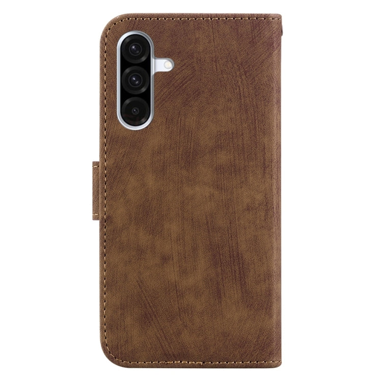 For Samsung Galaxy A56 5G Little Tiger Embossed Leather Phone Case