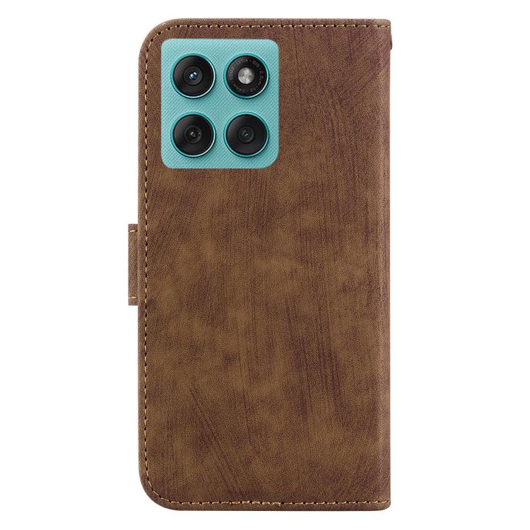 For Samsung Galaxy A25 5G / A25e JP Edition Little Tiger Embossed Leather Phone Case