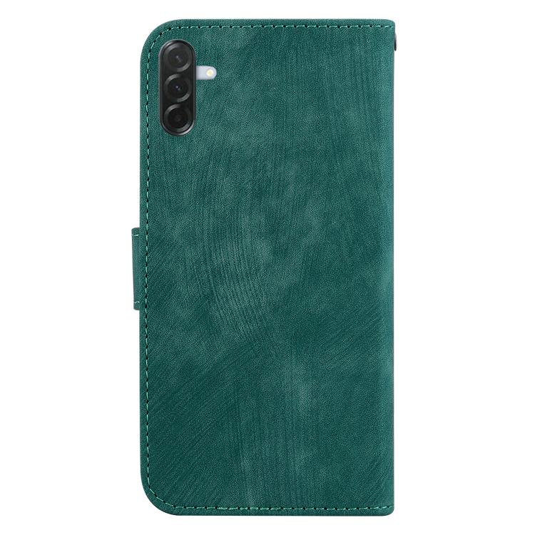 For Samsung Galaxy A57 5G Little Tiger Embossed Leather Phone Case