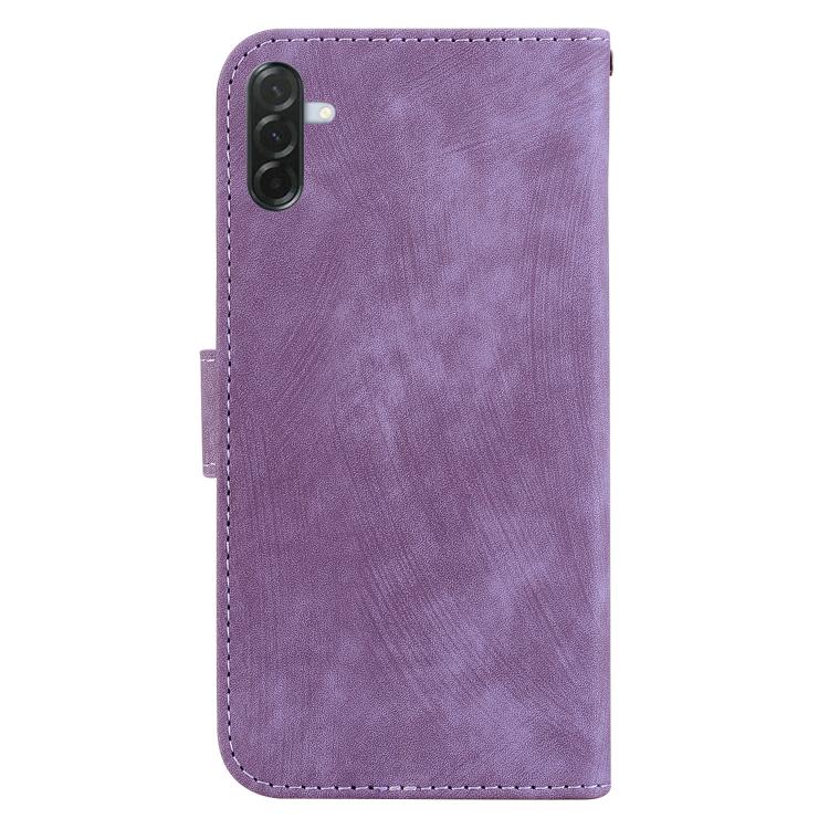 For Samsung Galaxy A57 5G Little Tiger Embossed Leather Phone Case