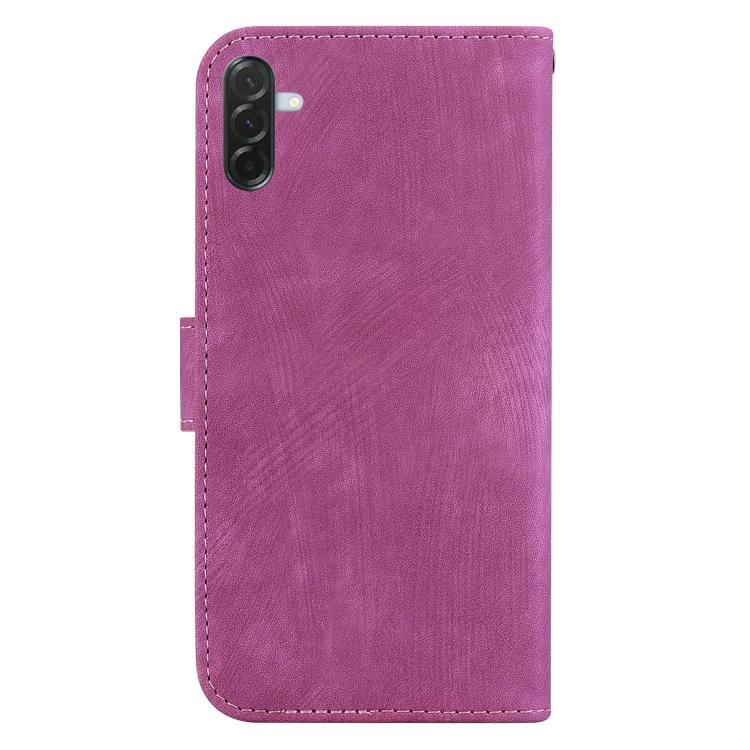 For Samsung Galaxy A57 5G Little Tiger Embossed Leather Phone Case