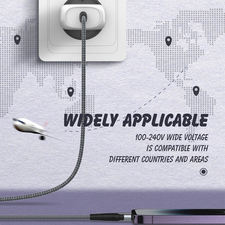 LDNIO A1206C PD27W USB-C / Type-C Fast Charger with 1m Type-C Cable, Plug Type:EU Plug - White