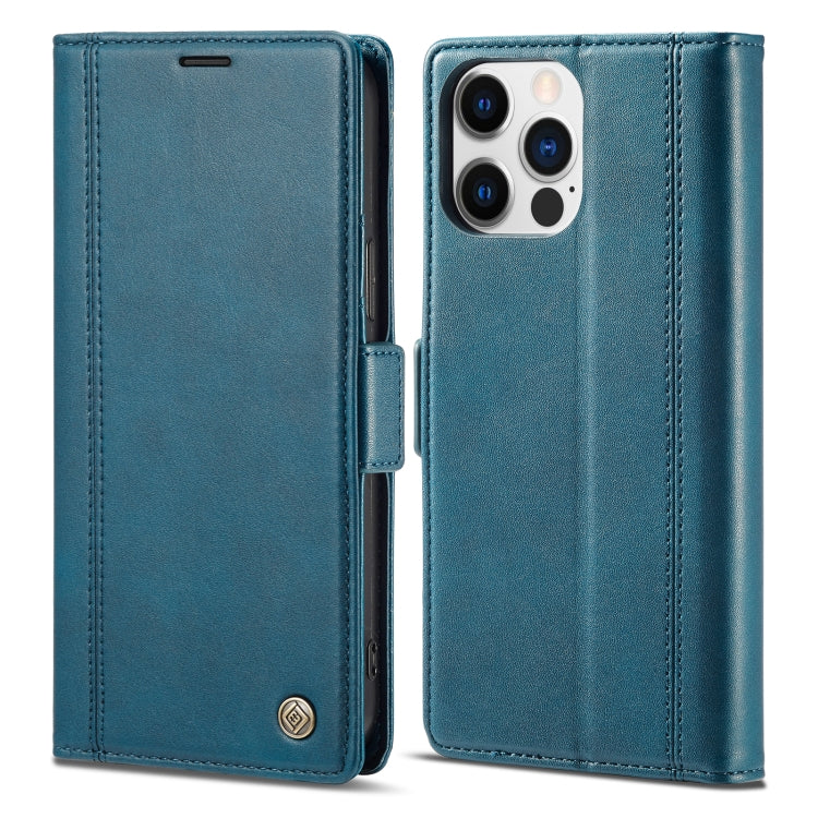 For iPhone 16 Pro Max LC.IMEEKE Skin-friendly Card Slots Leather Phone Case