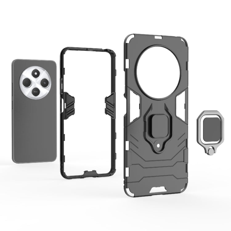 For Redmi 14C 4G Global Shockproof PC + TPU Holder Phone Case