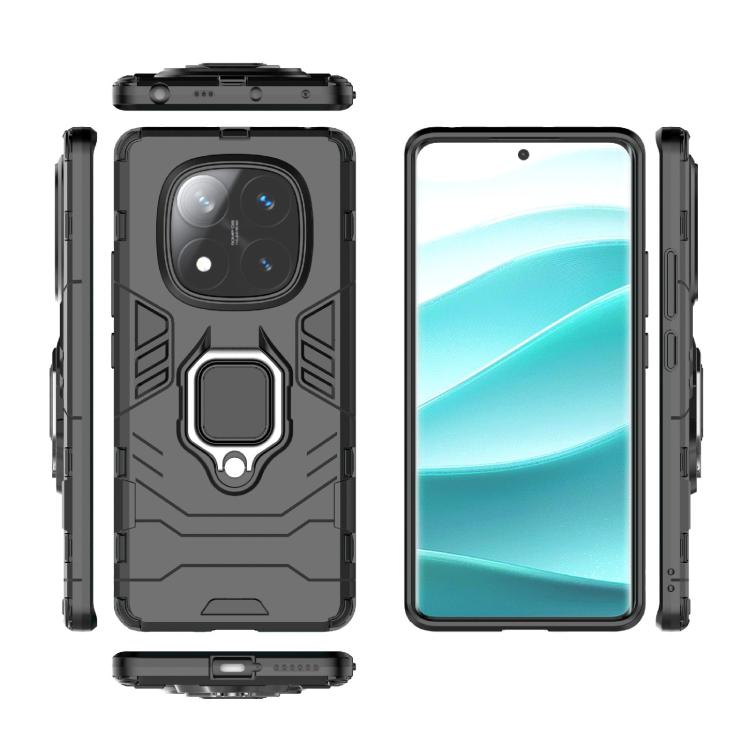For Redmi Note 14 Pro 4G Global Shockproof PC + TPU Holder Phone Case