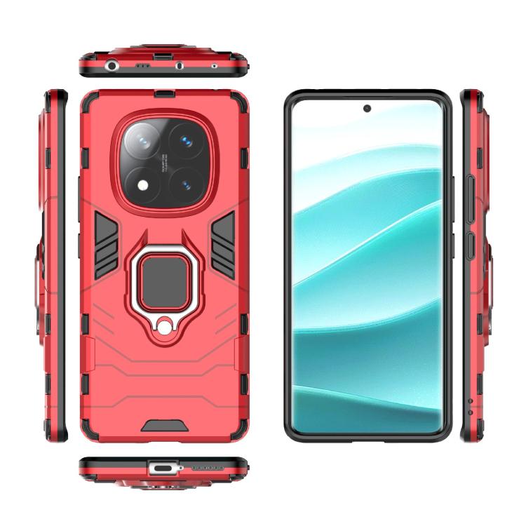 For Redmi Note 14 Pro 4G Global Shockproof PC + TPU Holder Phone Case
