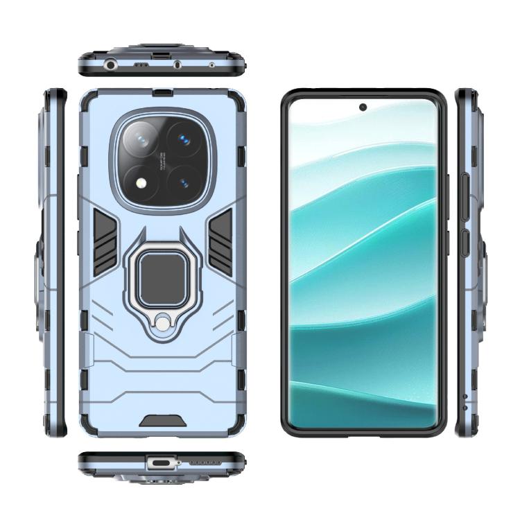 For Redmi Note 14 Pro 4G Global Shockproof PC + TPU Holder Phone Case
