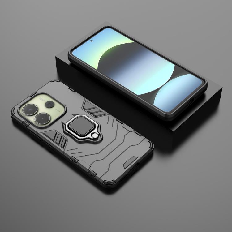For Redmi Note 14 4G 163.25mm Shockproof PC + TPU Holder Phone Case