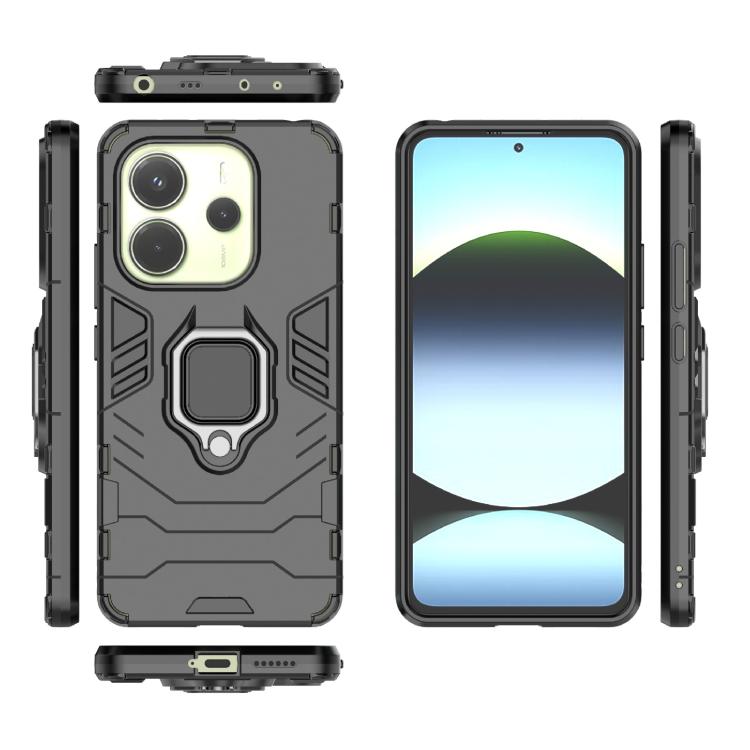 For Redmi Note 14 4G 163.25mm Shockproof PC + TPU Holder Phone Case