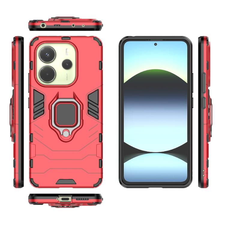 For Redmi Note 14 4G 163.25mm Shockproof PC + TPU Holder Phone Case