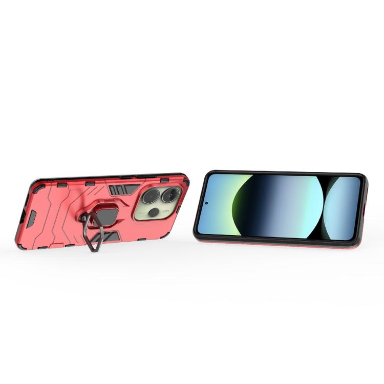 For Redmi Note 14 4G 163.25mm Shockproof PC + TPU Holder Phone Case
