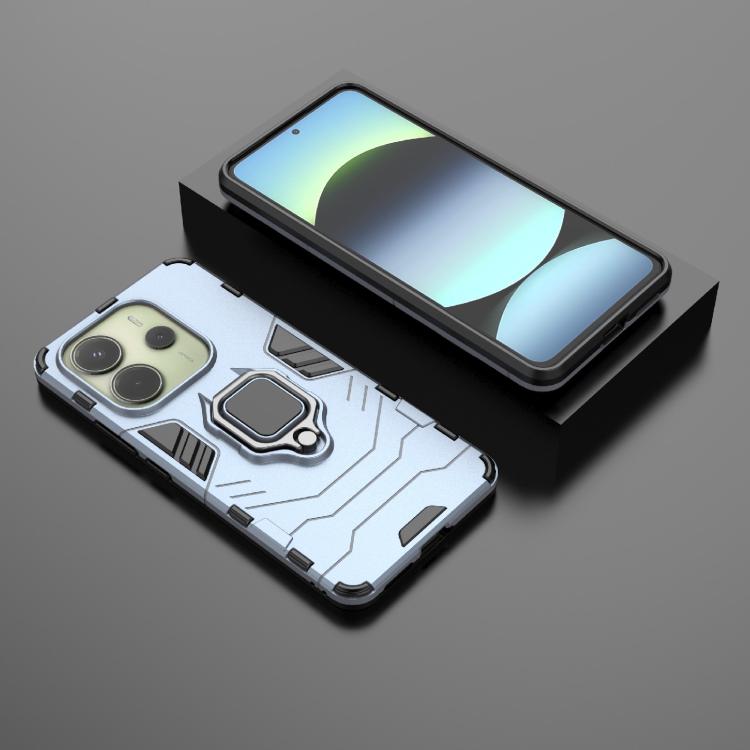For Redmi Note 14 4G 163.25mm Shockproof PC + TPU Holder Phone Case