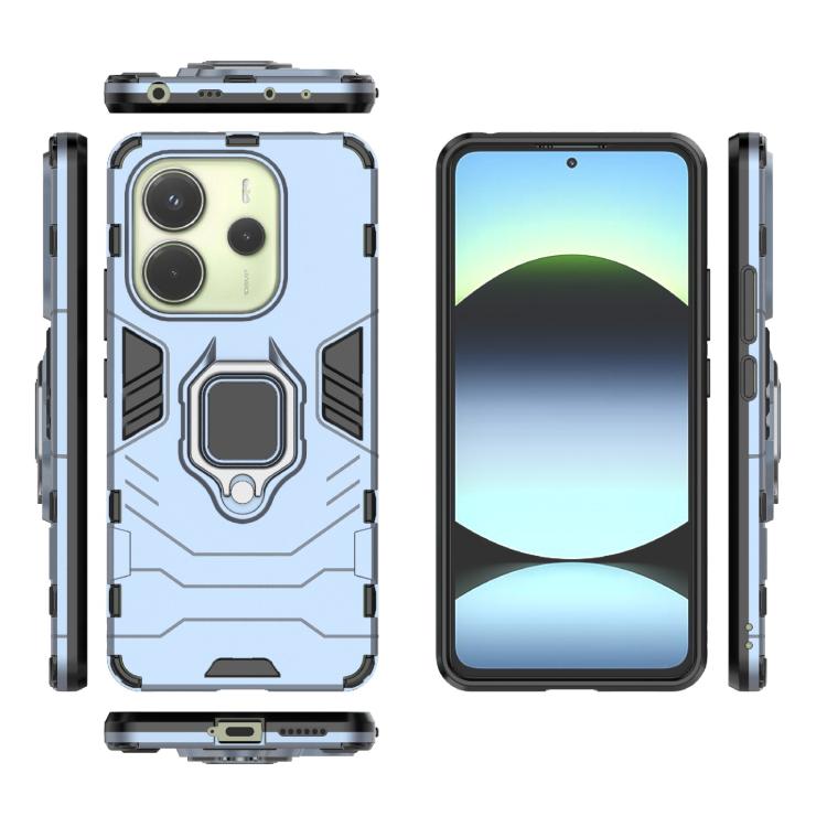For Redmi Note 14 4G 163.25mm Shockproof PC + TPU Holder Phone Case