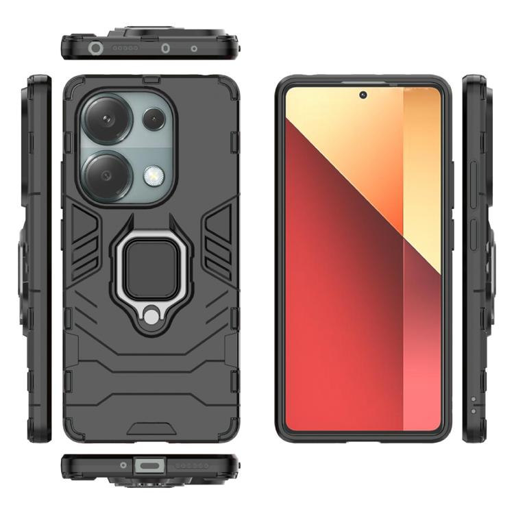 For Redmi Note 14S 4G Shockproof PC + TPU Holder Phone Case