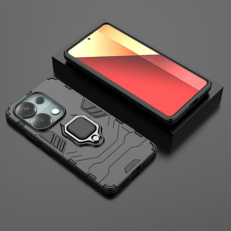 For Redmi Note 14S 4G Shockproof PC + TPU Holder Phone Case
