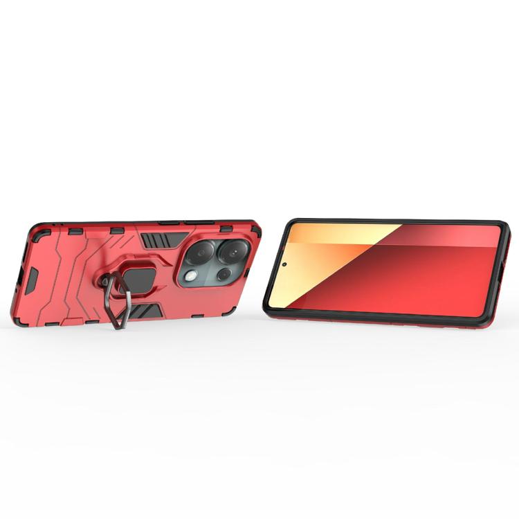 For Redmi Note 14S 4G Shockproof PC + TPU Holder Phone Case