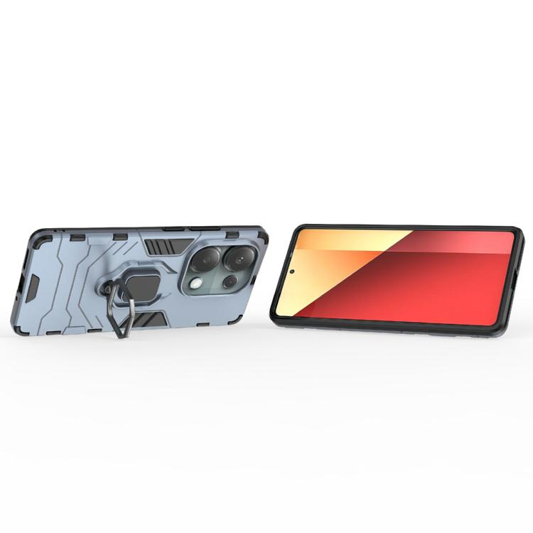 For Redmi Note 14S 4G Shockproof PC + TPU Holder Phone Case