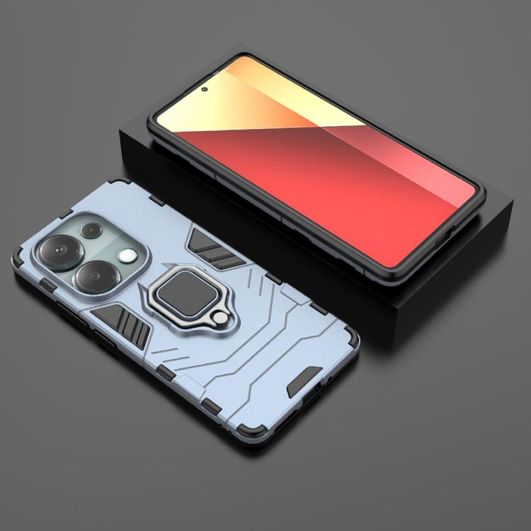 For Redmi Note 14S 4G Shockproof PC + TPU Holder Phone Case
