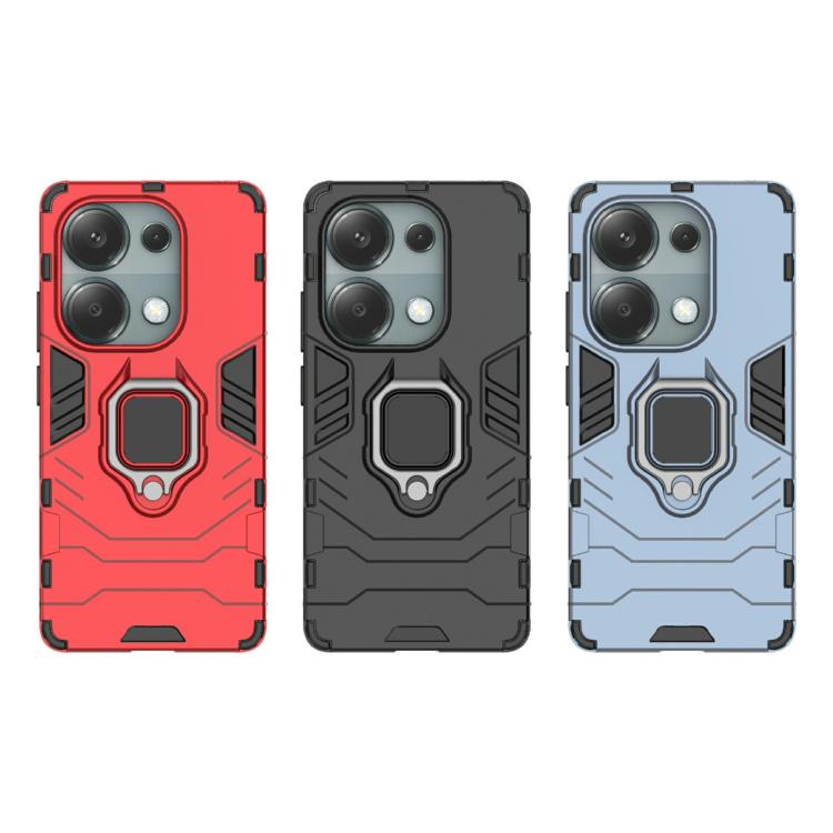 For Redmi Note 14S 4G Shockproof PC + TPU Holder Phone Case