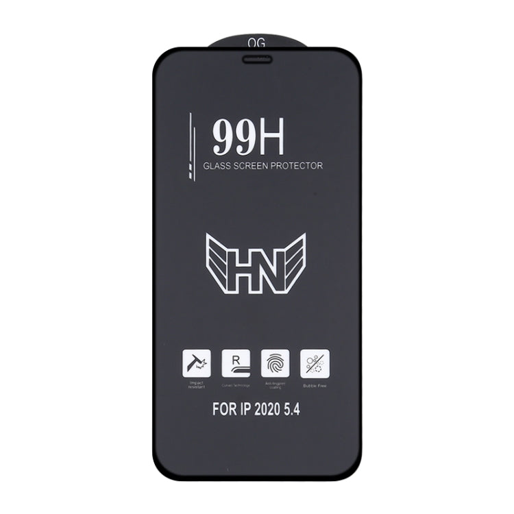 For iPhone 12 mini High Aluminum Large Arc Full Screen Tempered Glass Film