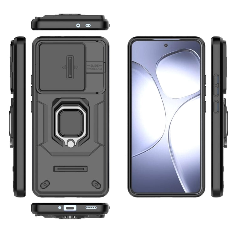 For Redmi K70 Ultra Global Sliding Camshield TPU + PC Shockproof Phone Case with Holder