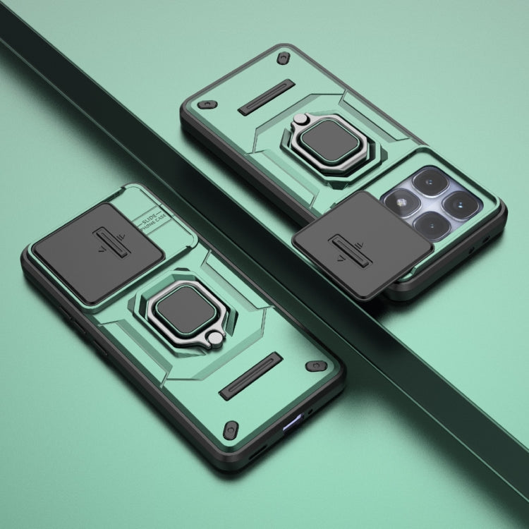 For Redmi K70 Ultra Global Sliding Camshield TPU + PC Shockproof Phone Case with Holder