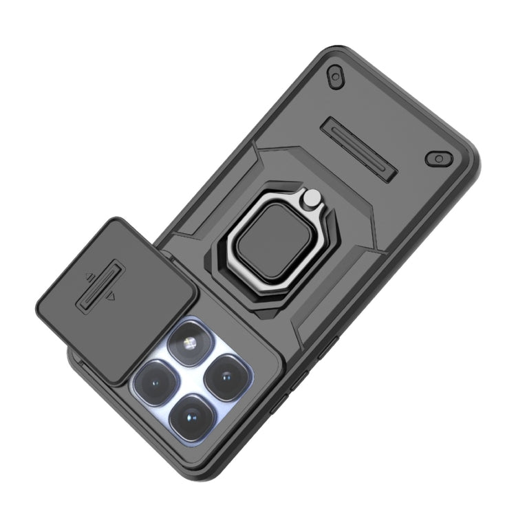 For Redmi K70 Ultra Global Sliding Camshield TPU + PC Shockproof Phone Case with Holder