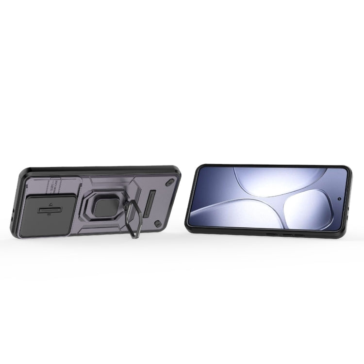 For Redmi K70 Ultra Global Sliding Camshield TPU + PC Shockproof Phone Case with Holder