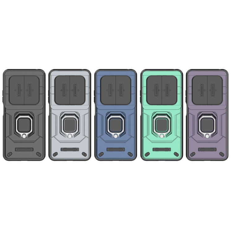 For Redmi 14C 4G Sliding Camshield TPU + PC Shockproof Phone Case with Holder