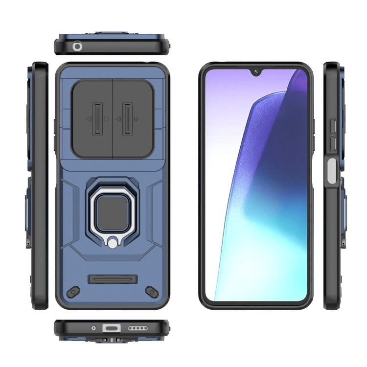 For Redmi 14C 4G Sliding Camshield TPU + PC Shockproof Phone Case with Holder