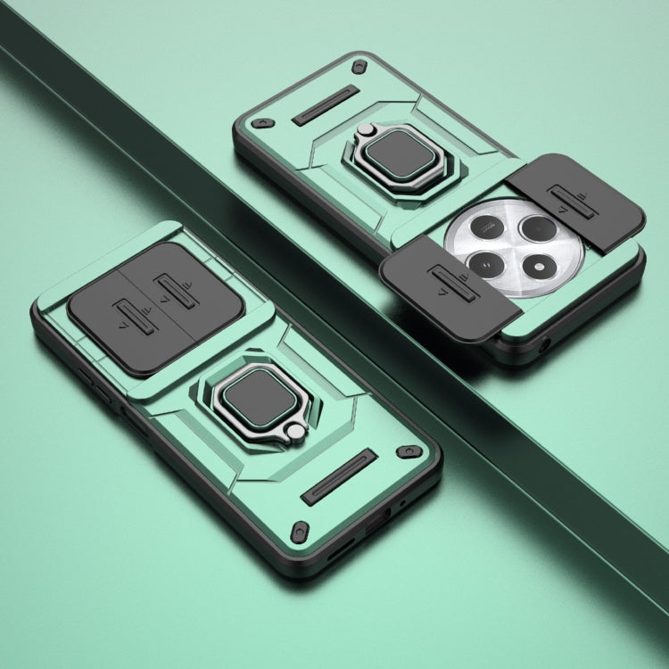 For Redmi 14C 4G Sliding Camshield TPU + PC Shockproof Phone Case with Holder