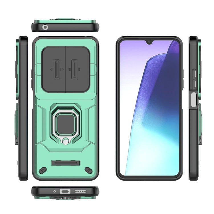 For Redmi 14C 4G Sliding Camshield TPU + PC Shockproof Phone Case with Holder