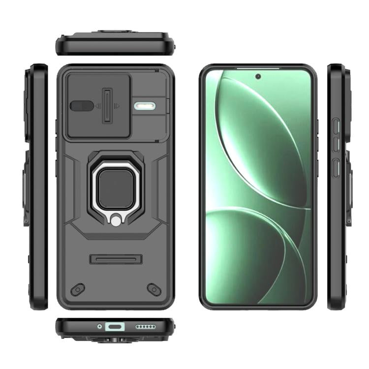 For Redmi K80 / Poco F7 Pro Sliding Camshield TPU + PC Shockproof Phone Case with Holder